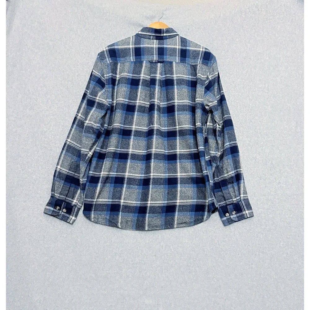 Orton Brothers Flannel Mens L Plaid Button‎ Up Shirt Cabincore Grunge Gorpcore